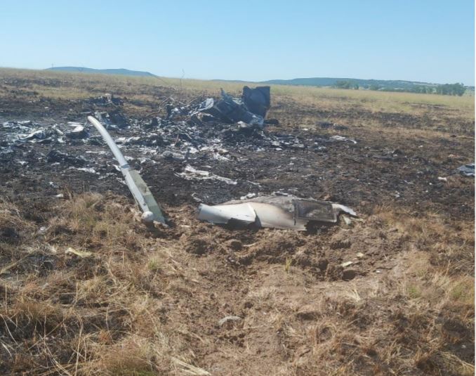The remains of the Netcare aero ambulance helicopter which crashed en route from Johannesburg to Hillcrest Hospital in KZN to ferry a critically ill patient to Milpark hospital.