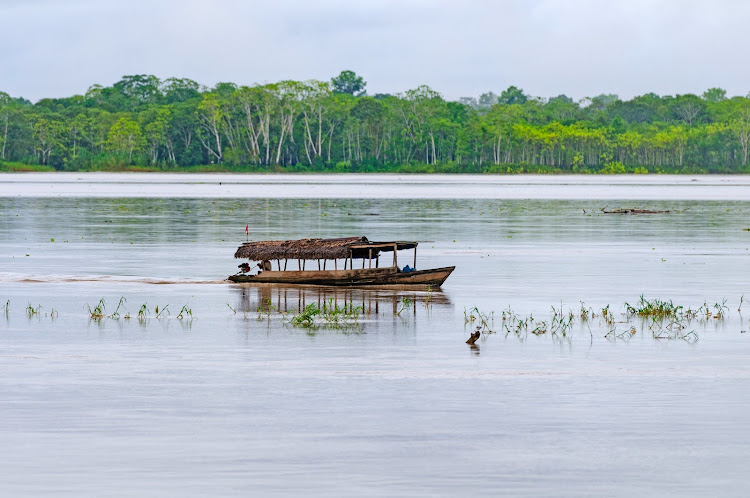 Canoe shuttles have been replaced by three solar boats — an Achuar design topped with protective roofs covered in solar panels — non a 67-kilometre stretch of the Pastaza and Capahurari rivers in Achuar territory, connecting nine indigenous communities. Picture: 123RF/wildnerdpix