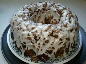 Upside Down Cinnamon Apple Coffee Cake