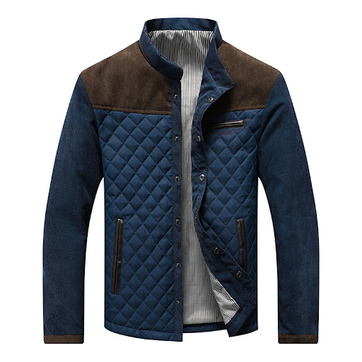 Title 5, Spring Autumn New Mens Casual Jacket Solid Pat...