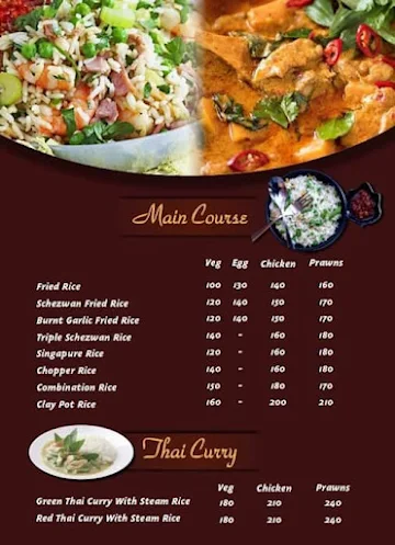 Food Studio menu 