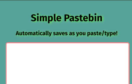 Simple Pastebin Preview image 0