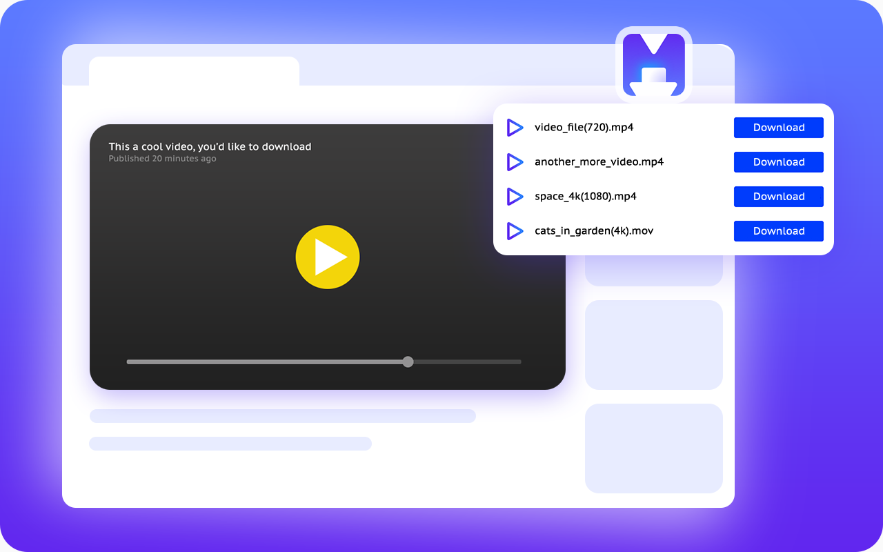 Free video downloader - media search tool Preview image 1