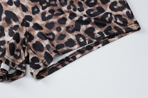 Title 11, European And American Leopard Print Short Sleev...