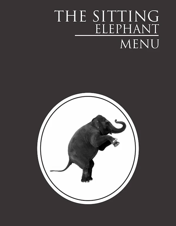 The Sitting Elephant - A Rooftop Restaurant menu 