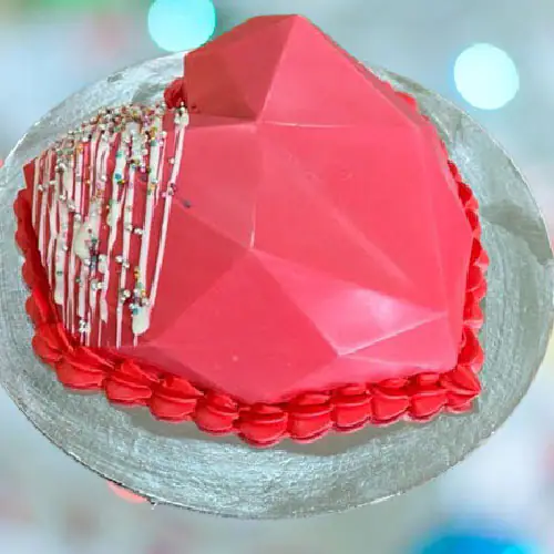 Pink Pinata Valentine Cake