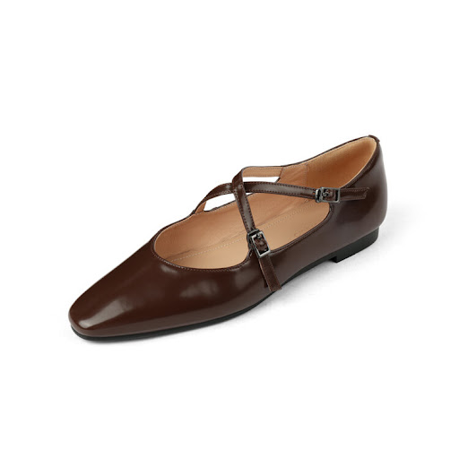 Title 7, Womens Shallow Round Toe Retro Casual Cowhide ...