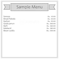 Yadav Sweets & Restaurant menu 1
