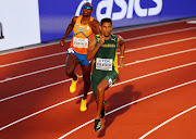 South Africa's Wayde Van Niekerk in action during the men's 400 metres semi final.