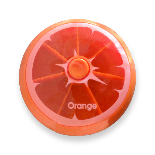Pastillero Forma Naranja Orange