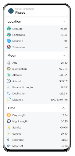 Screenshot Moon Tracker