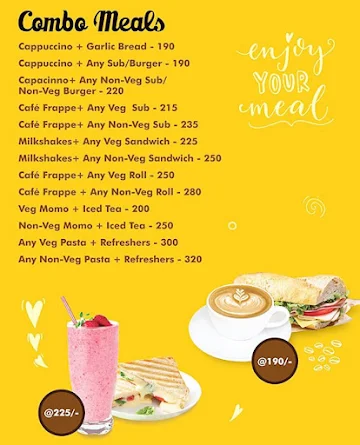 Golden cafe Spine city menu 