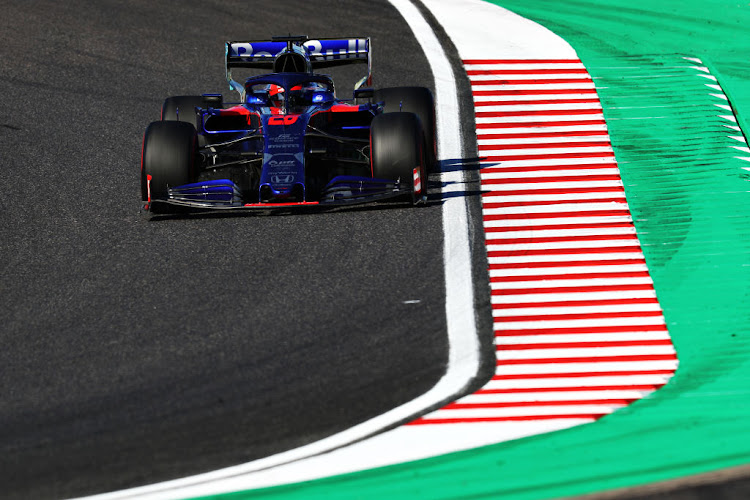 Daniil Kvyat driving the (26) Scuderia Toro Rosso STR14 Honda during the F1 Grand Prix of Japan at Suzuka Circuit on October 13 2019.