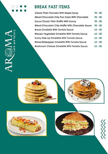 Aroma Cafe And Eatery menu 