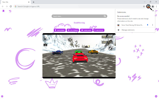 Snow Track Racing 3D Game New Tab