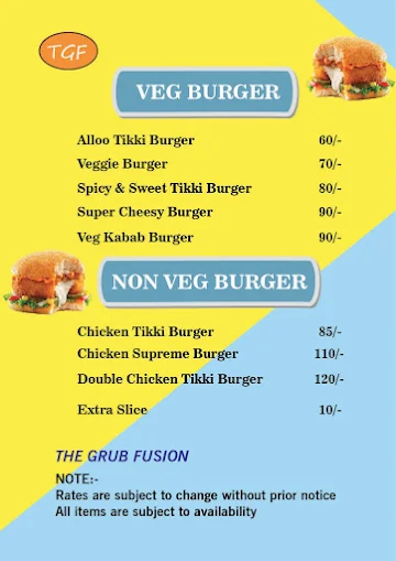 The Grub Fusion menu 