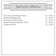 Chaurasiya Pan Bhandar menu 1