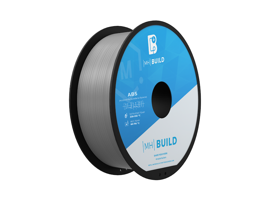 Silver MH Build Series ABS Filament - 1.75mm (1kg)