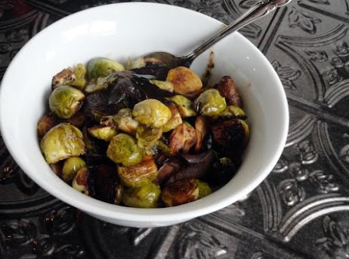 Sherry Balsamic Caramelized Brussels Sprouts