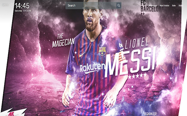 Messi Wallpapers NewTab Theme