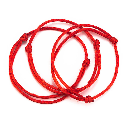 Title 2, Hand-woven This Animal Year Red Rope Bracelet. ...