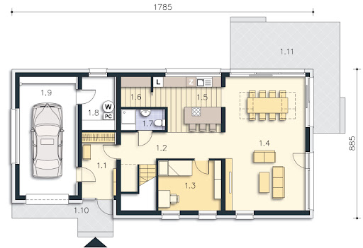 Trogir II DCP406a - Rzut parteru