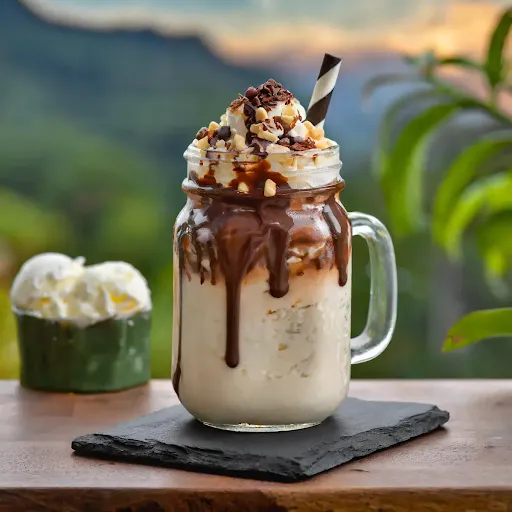 Chocolate Ferrero Rocher Shake [450 Ml, 1 Mason Jar]