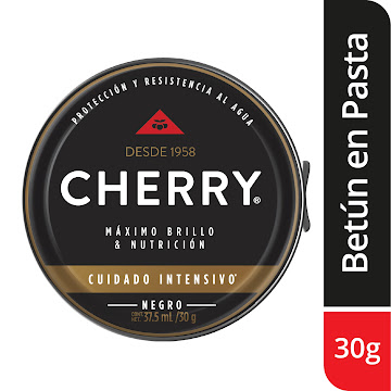 Betún Cherry Máximo Brillo Y Tratamiento Negro x 30 gr  