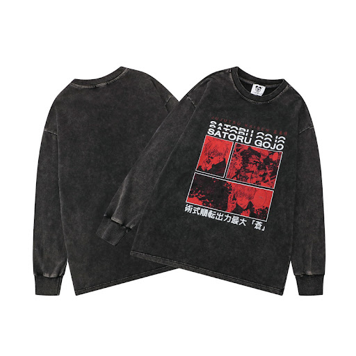 Title 6, Dark Sweater Washed Distressed Long Sleeves. Ac...
