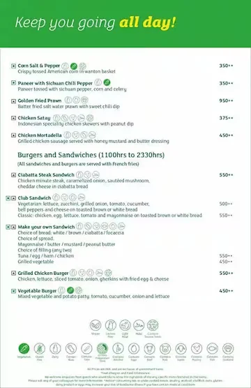 Social Kitchen - Holiday Inn menu 