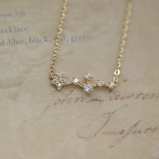 Title 4, Starry Sky S925 Sterling Silver Necklace, Girl...