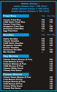 Prince Of Shawarma menu 2