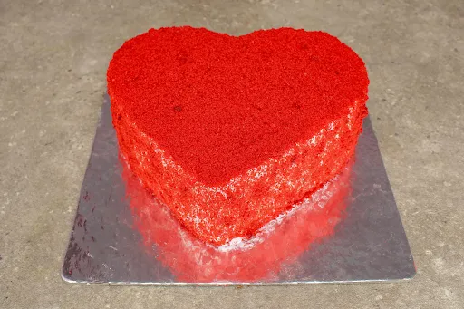 Red Velvet Heart Cake