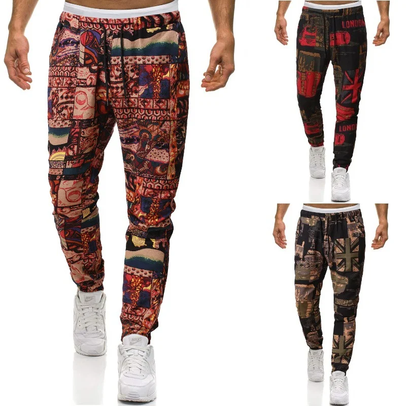 Title 3, Slim-fit bawełniane i lniane spodnie casual z e...