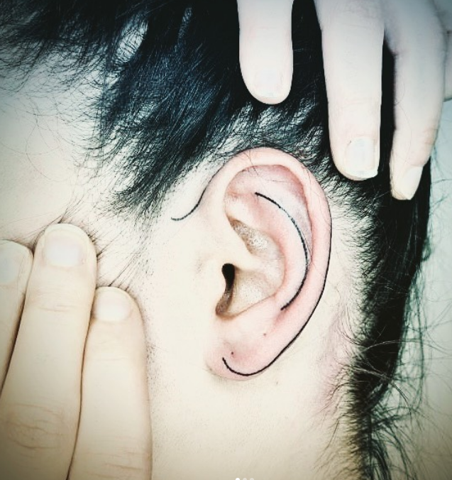 The ear tattoo