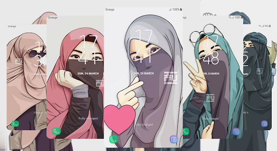 Hijab Cartoon Muslimah Wallpaper HD for PC / Mac / Windows  - Free  Download 