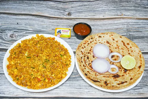 Lachha Paratha With Egg Bhurji