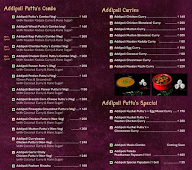 Addipoli Puttu's menu 1