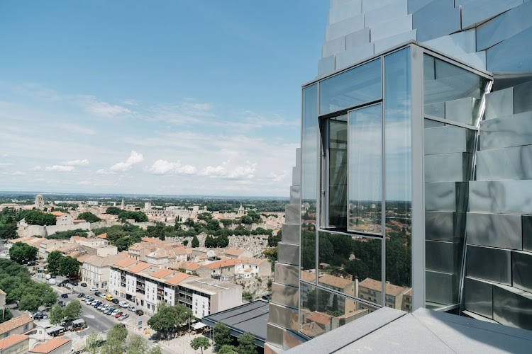 The steel-paneled Luma tower at Luma Arles. Picture: BLOOMBERG/JEREMY SUYKER