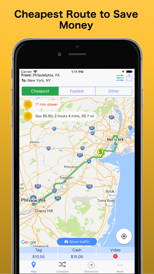 Toll calculator -car truck trailer Free | Tollguru