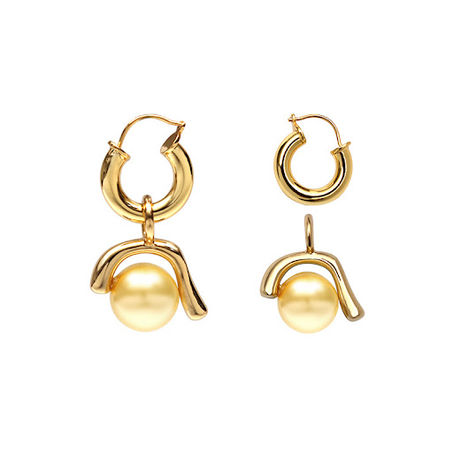 Title 2, Metallic Style Earrings Copper Plated with Real...