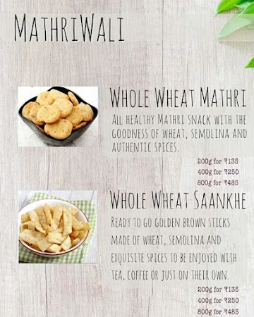 Mathriwali menu 