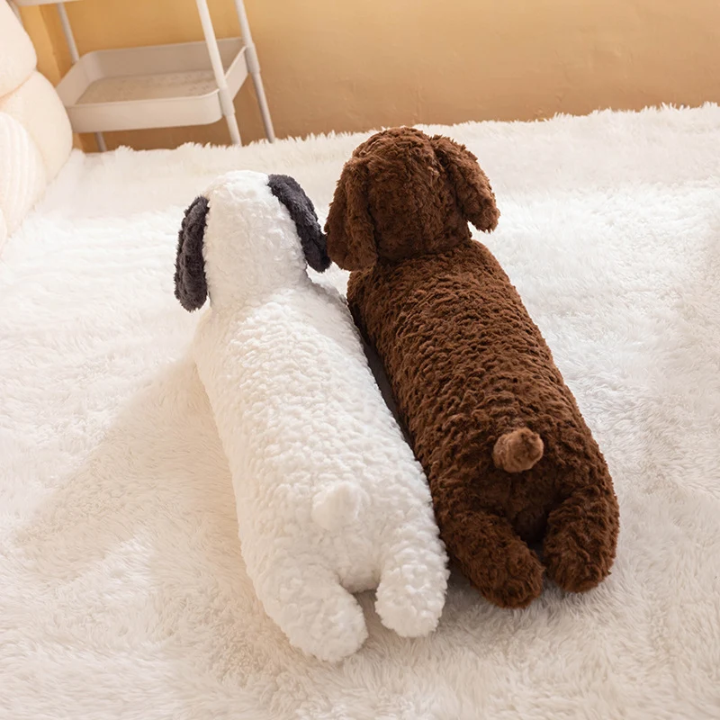 Dachshund Plush Doll Bed Sleep Hug Long Pillow — Soft and Cuddly Sausage Dog Stuffed Animal for Comfortable Bedtime and 