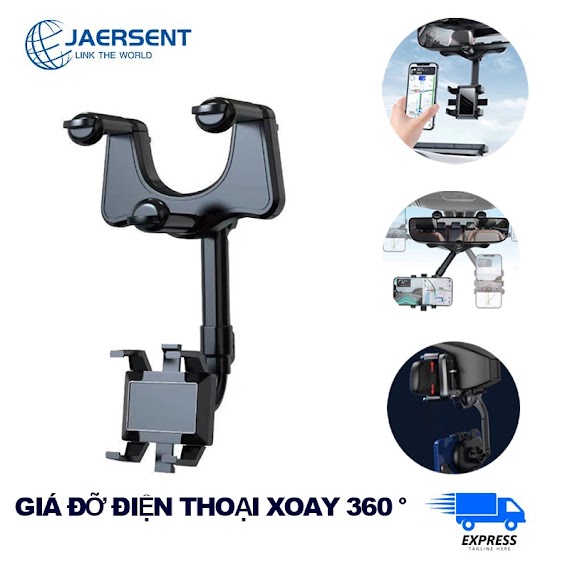 Gia Đo Đien Thoai Giá Đỡ Điện Thoại Gắn Gương Xoay 360 Chống Rung Treo Đa Điểm Máy Ghi Hình Gắn Gương Chiếu Hậu Đa Năng Thông Dụng Cho Xe Hơi