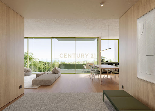 Modern living room with garden view in this luxury apartment / penthouse for sale in Lordelo do Ouro e Massarelos ($1,591,954 - 170 m²)