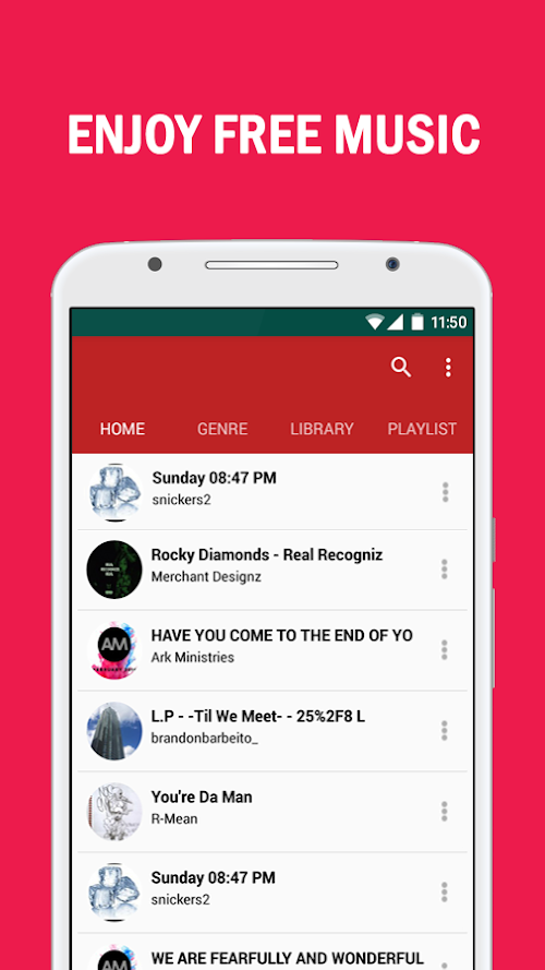Android application Cloud Mp3 Music Song screenshort