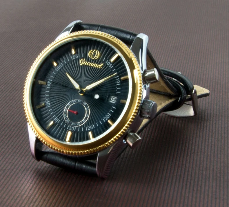 Title 17, Montre homme mécanique business avec bracelet e...