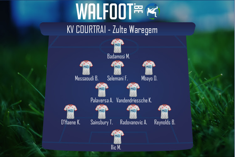 Composition KV Courtrai | KV Courtrai - Zulte Waregem (19/02/2022)