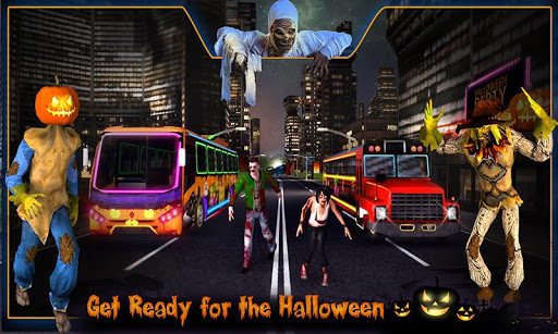 Halloween Party Bus Driver 3D