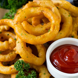 Onion Rings with Fries